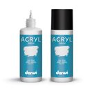 Akrylová barva DARWI ACRYL OPAK 80 ml, metalická stříbrná