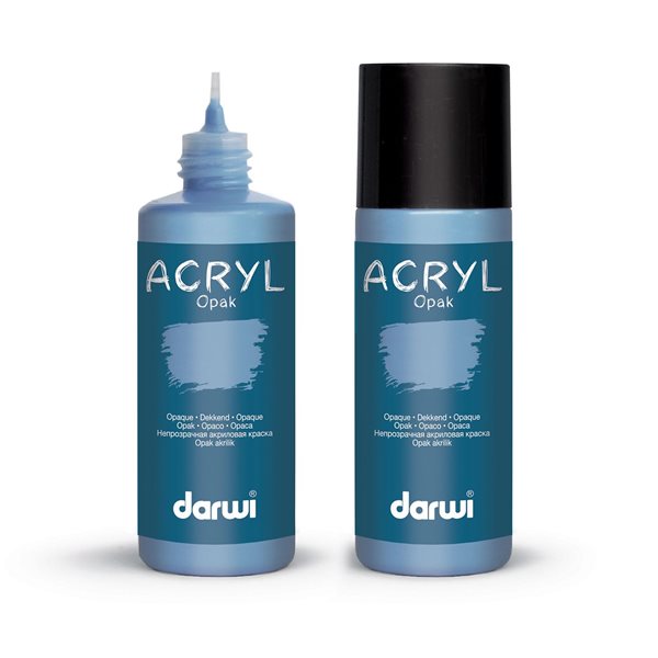 Akrylová barva DARWI ACRYL OPAK 80 ml, modrá šeď