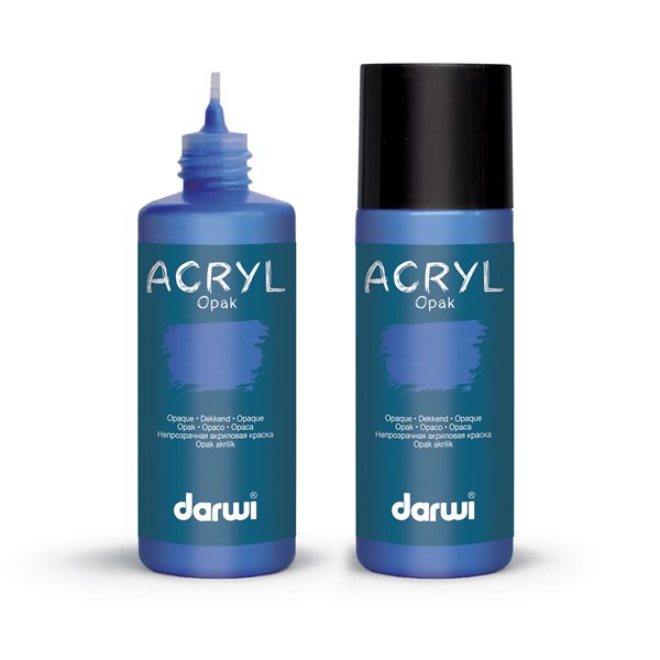 Levně Akrylová barva DARWI ACRYL OPAK 80 ml, primární modrá