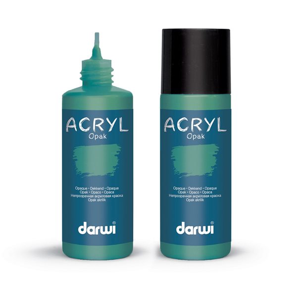 Levně Akrylová barva DARWI ACRYL OPAK 80 ml, tmavě zelená