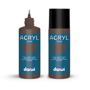 Akrylová barva DARWI ACRYL OPAK 80 ml, tmavě hnědá