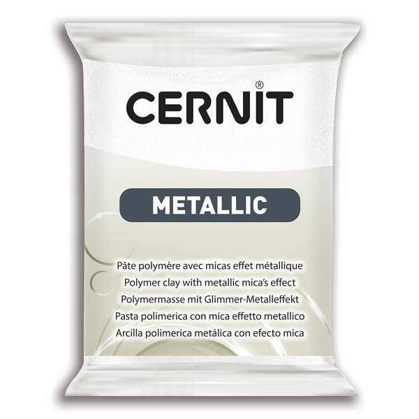 Levně CERNIT Metallic 56g perleťově bílá