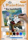 Malování podle čísel 22 × 30 cm - Kočky u košíku