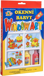 Okenn&#237; barvy 5x20 ml, kontura, předlohy