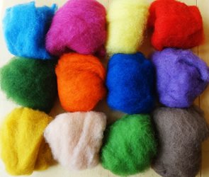 Novozélandské merino-fleece, mix barev, 12 barev, 100g