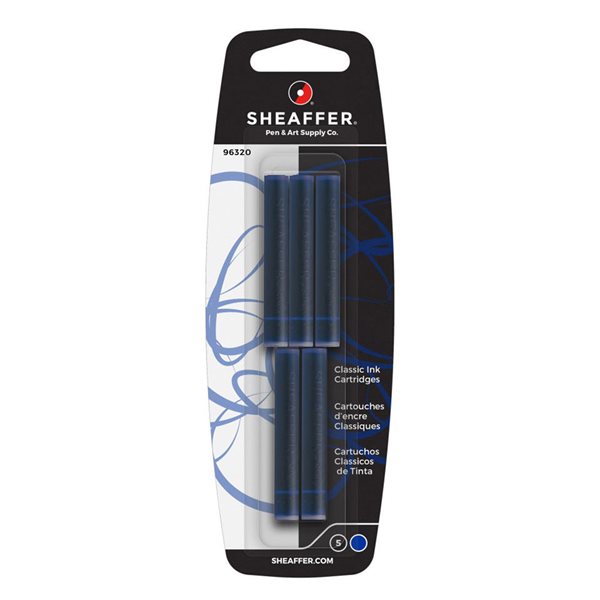 Bombičky Sheaffer do plnicích per, 5 ks, modrá, blistr