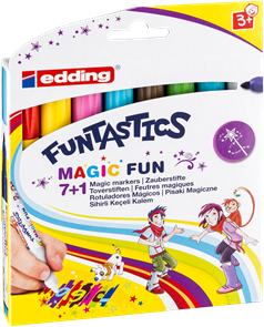 Edding 13 Dětský fix Magic Fun, sada 8 barev pro menší děti