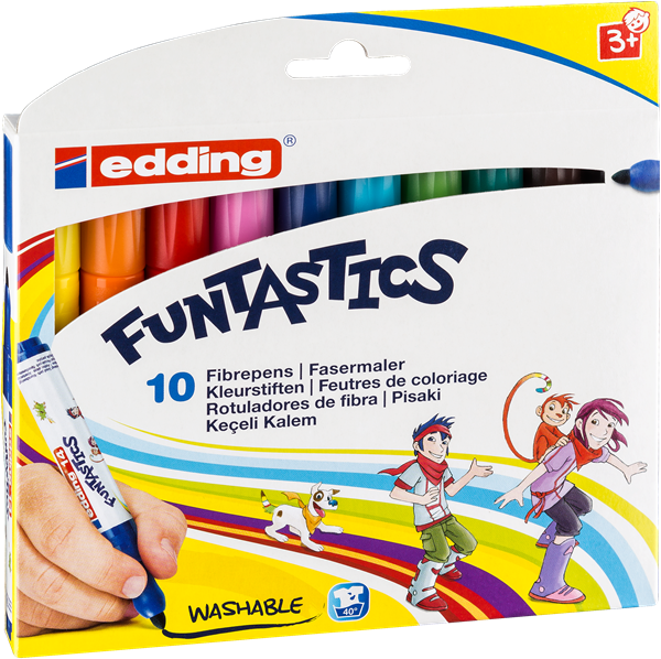 Dětský fix edding 14, sada 10 barev pro menší děti