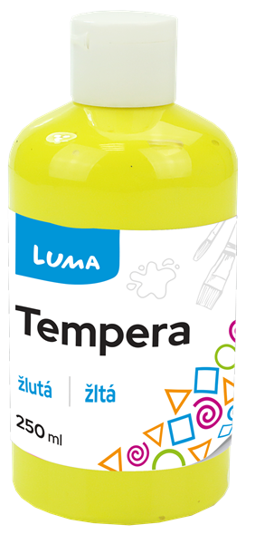 Temperová barva LUMA, 250 ml - žlutá