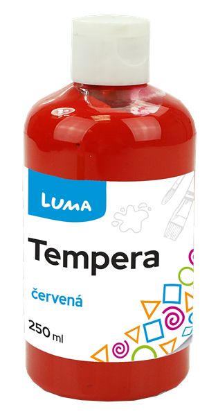 Levně Temperová barva LUMA, 250 ml - červená