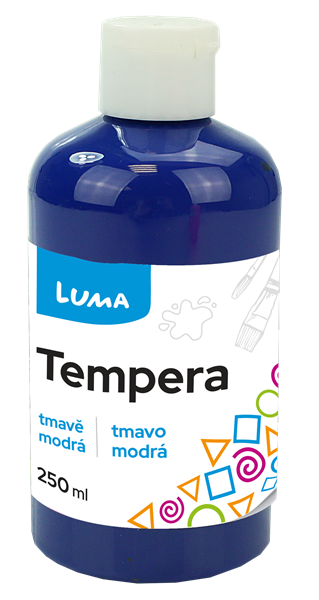 Levně Temperová barva LUMA, 250 ml - tmavě modrá