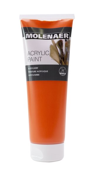 Levně Akrylová barva Molenaer 250 ml - oranžová, Sleva 22%