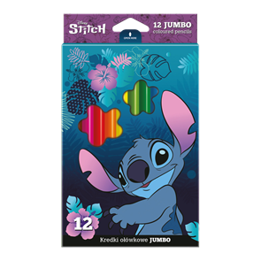 Pastelky trojhrann&#233; Colorino JUMBO - Stitch - 12 barev