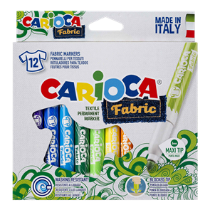 Textiln&#237; fixy Carioca maxi siln&#253; hrot -12 ks
