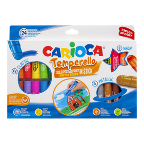 Temperov&#233; barvy v tyčince Carioca - 24 ks