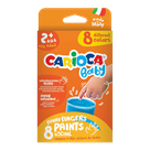 Prstové barvy Carioca Baby 2+, 8 × 50 ml
