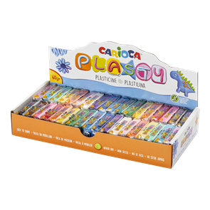 Plastel&#237;na Carioca 36 &#215; 60 g, displej - 18 barev