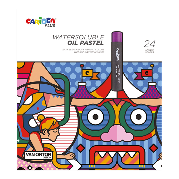 Olejové pastely Carioca PLUS - box 24 ks