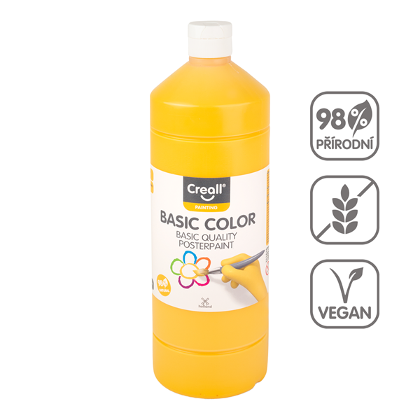 Temperová barva Creall - 1 L - tmavě žlutá