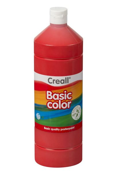 Temperová barva Creall - 1 L - základní červená, Sleva 29%