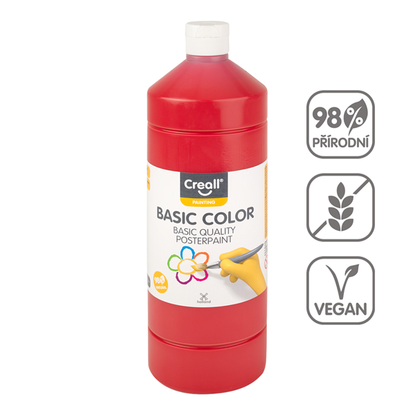 Temperová barva Creall - 1 L - základní červená
