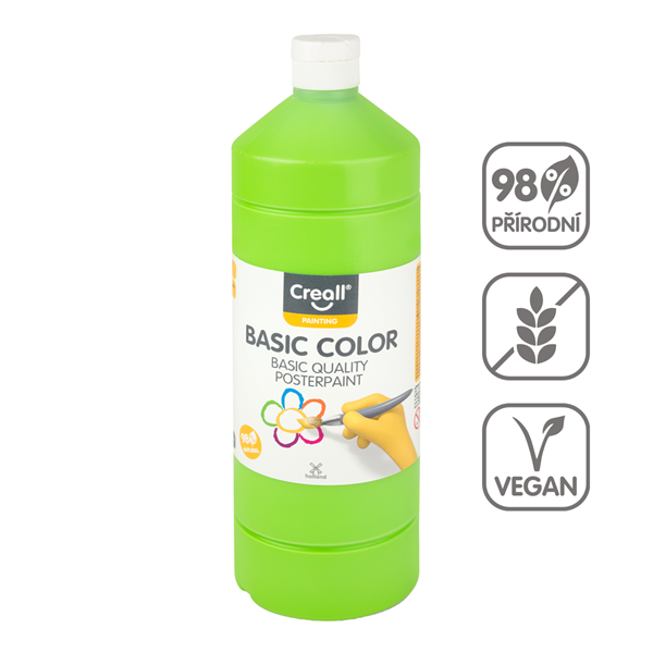 Temperová barva Creall - 1 L - světle zelená