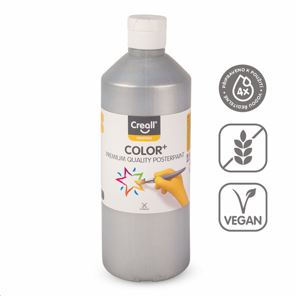 Temperová barva Creall 500 ml - stříbrná
