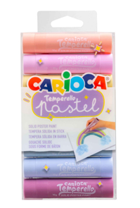 Temperov&#233; barvy v tyčince Carioca Pastel 8 ks