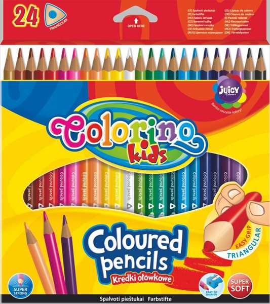 Trojhranné ﻿pastelky Colorino - 24 barev