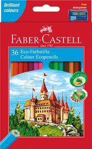 Pastelky Faber-Castell šestihranné, pap.krabička 36 barev