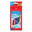Pastelky Faber-Castell - trojhranné, 12 barev + ořezávátko