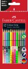 Pastelky Faber-Castel Grip 2001 speciální edice, trojhranné, 12 barev