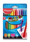Plastové pastely MAPED Color´Peps PLASTICLEAN - 12 barev, trojhranné