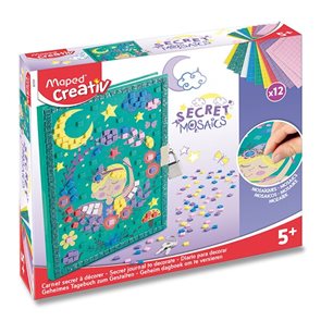 Sada MAPED CREATIV Secret Mosaics Secret Diary - Tajný deníček