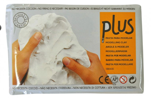 Keramická hmota Plus bez výpalu - 5 kg - přírodní bílá