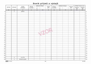 Evidence př&#237;jmů a v&#253;dajů pro &#250;čely daňov&#233; evidence