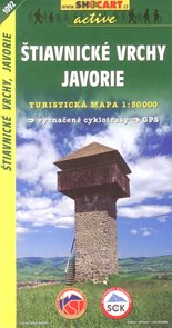 Štiavnické vrchy,Javorie -  mapa SHc1092 - 1:50 000
