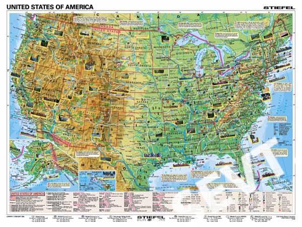 Mapa americké spojené státy ▷ Státy