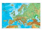 Evropa fyzická/politická - mapa A3