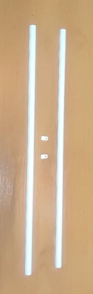 Závěsná lišta (2 ks lišty) 58 cm - PVC, 58 cm