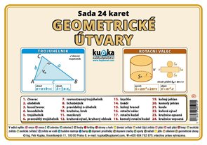 Procvičovac&#237; karty - geometrick&#233; &#250;tvary A7 (10x7 cm)