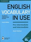 English Vocabulary in Use Pre-intermediate a intermediate with answers + eBook, 4th edition
