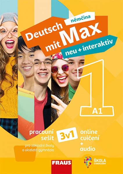 Deutsch mit Max neu + interaktiv 1 - barevný pracovní sešit (3v1) - Jana Tvrzníková, Oldřich Poul, Milena Zbranková - 210×297 mm