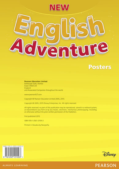New English Adventure Starter B Posters - 298 x 210 x 2 mm