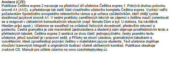 Čeština expres 2 (A1/2) + CD španělština - Holá L., Bořilová P.