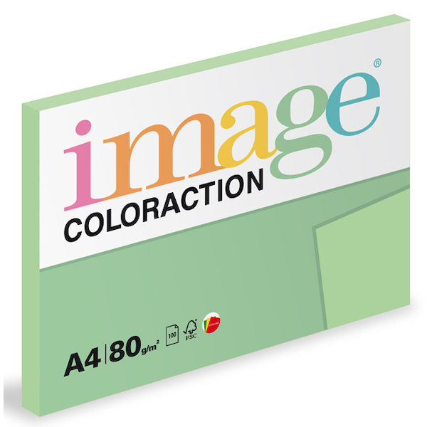 Levně Coloraction A4 80 g 100 ks - Jungle/pastelově sv.zelená