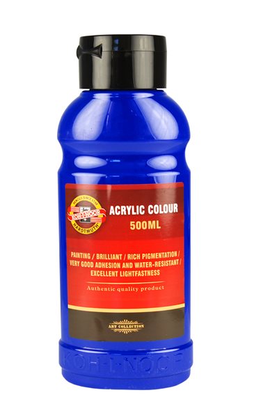 Levně Koh-i-noor akrylová barva Acrylic - 500 ml - ultramarin