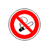 Kouření zakázáno - průměr 10 cm/ fólie