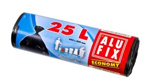 Pytle na odpad Alufix  economy 25l - černé ( 30 ks )