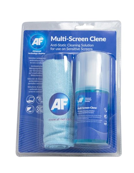 AF Multi-screen Cleen - Antistatický čistič obrazovek (CRT, LED, LCD) 200ml, včetně utěrky, Sleva 14